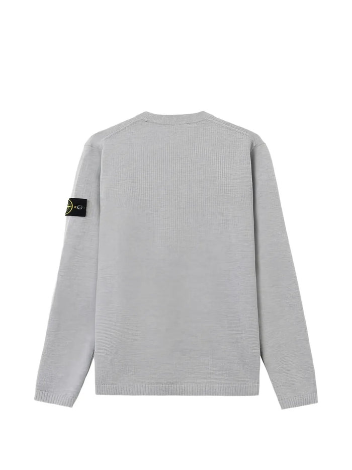 Stone Island Maglia Grigio Uomo Patch Compass 2