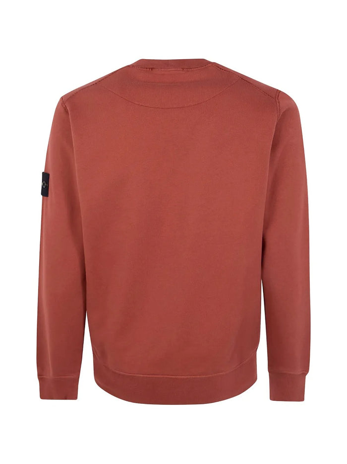 Stone Island Felpa Rosso Uomo Scollo Tondo 2