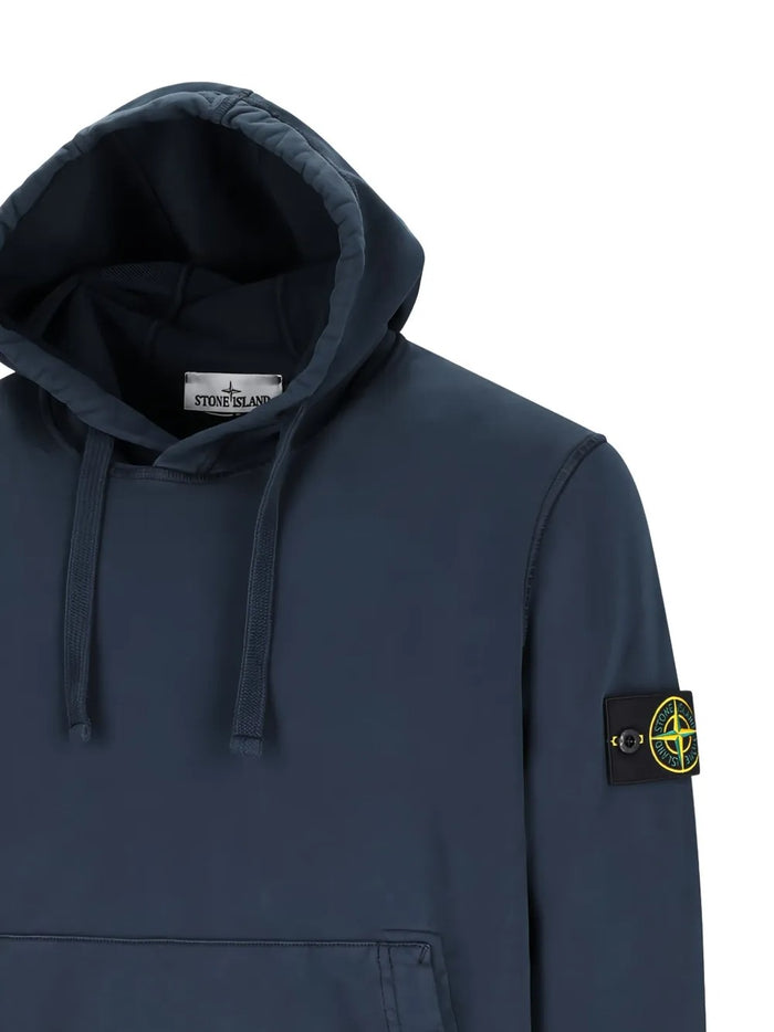Stone Island Felpa Blu Uomo Cappuccio 3