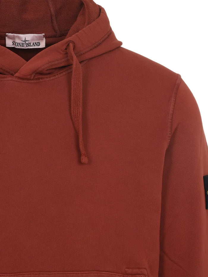 Stone Island Felpa Rosso Uomo Cappuccio 3