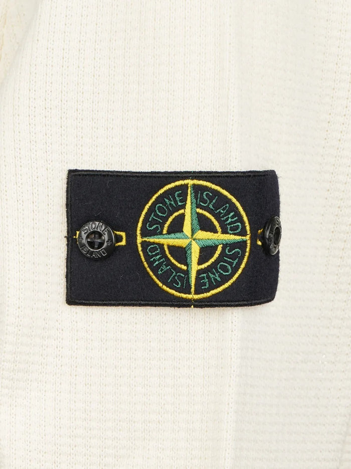 Stone Island Maglia Bianco Uomo Girocollo 3