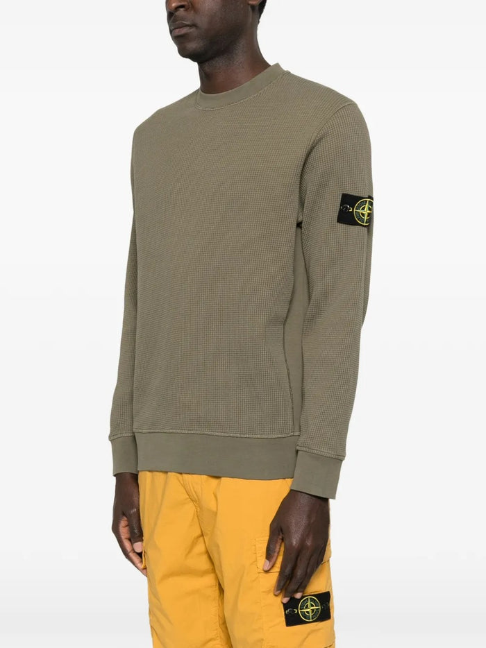 Stone Island Felpa Verde Uomo Girocollo 1