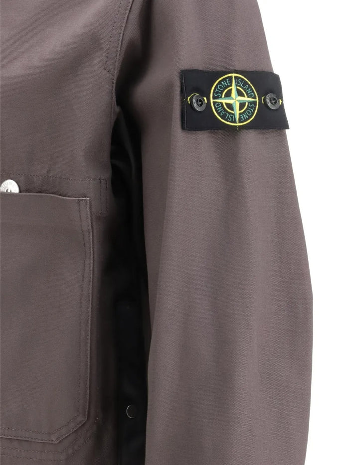 Stone Island Giubbotto Grigio Uomo con Bottoni 3