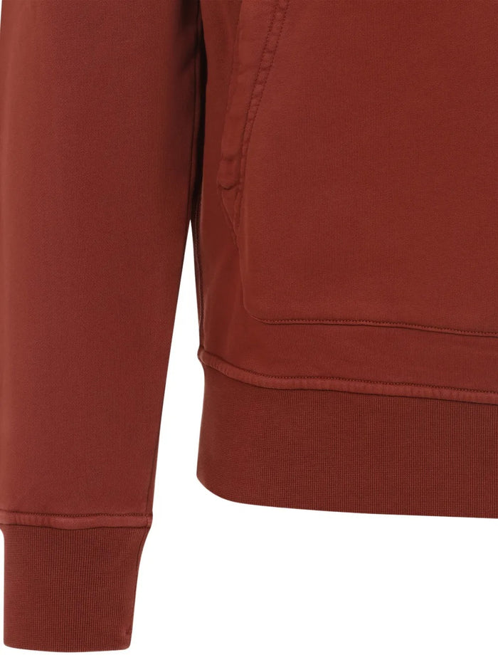 Stone Island Felpa Rosso Uomo Cappuccio 4