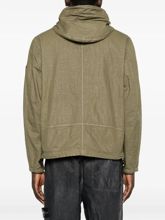 Stone Island Giubbotto Verde Uomo Patch Logo 3
