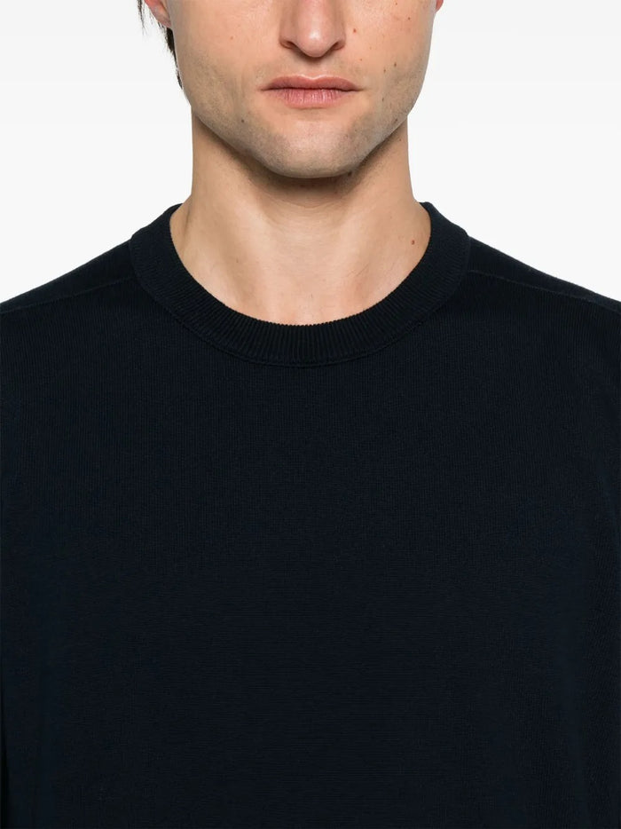 Stone Island Men's Blue Patch Logo Jumper 4