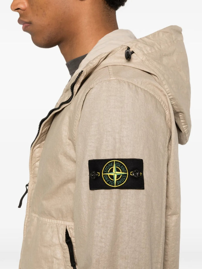 Stone Island Giubbotto Beige Uomo Cappuccio 4