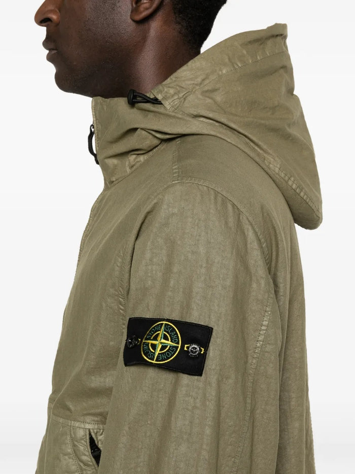 Stone Island Giubbotto Verde Uomo Patch Logo 4