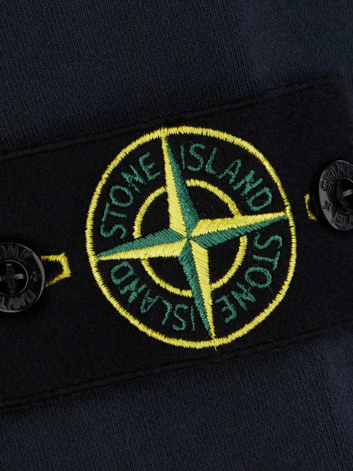 Stone Island Men's Crew Neck Blue Sweater 3