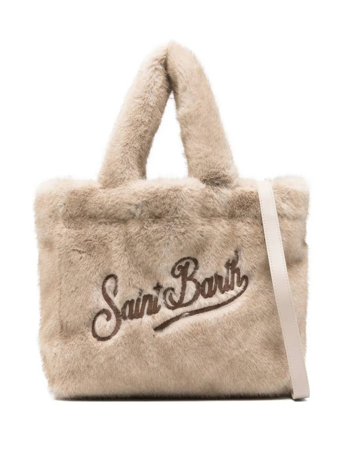 Mc2 Saint Barth Borsa Beige Donna Colette Soft Fur 1