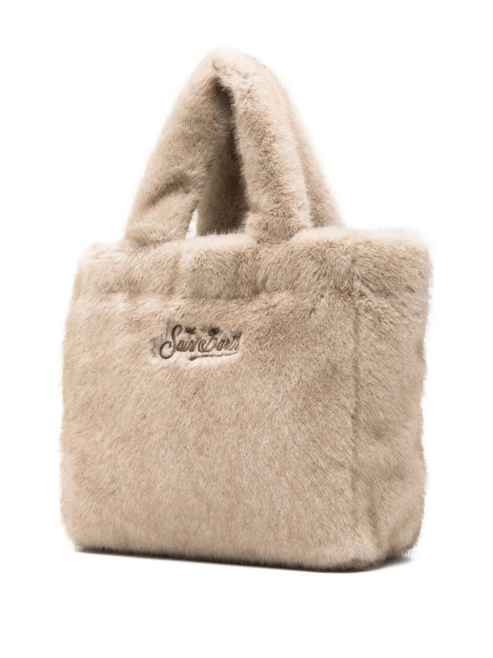 Mc2 Saint Barth Borsa Beige Donna Colette Soft Fur 2