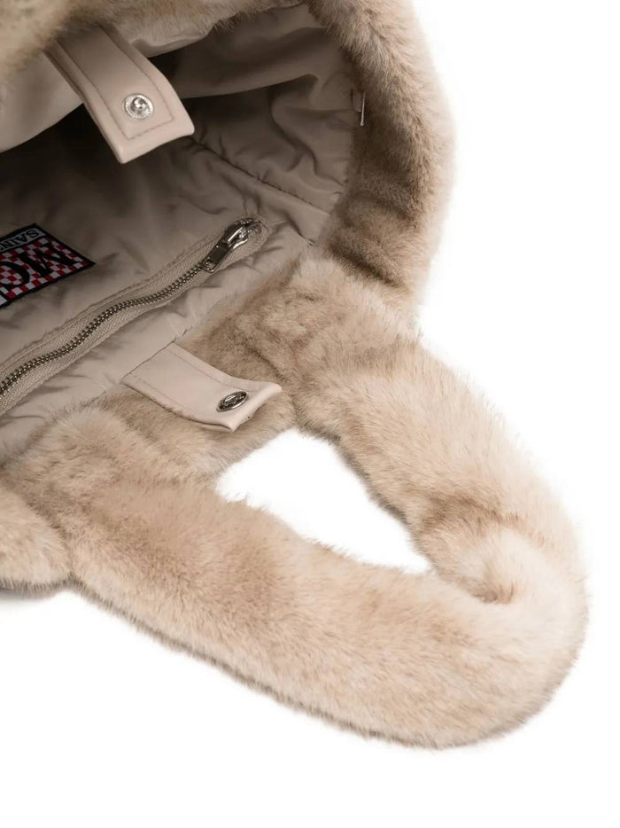 Mc2 Saint Barth Borsa Beige Donna Colette Soft Fur 3