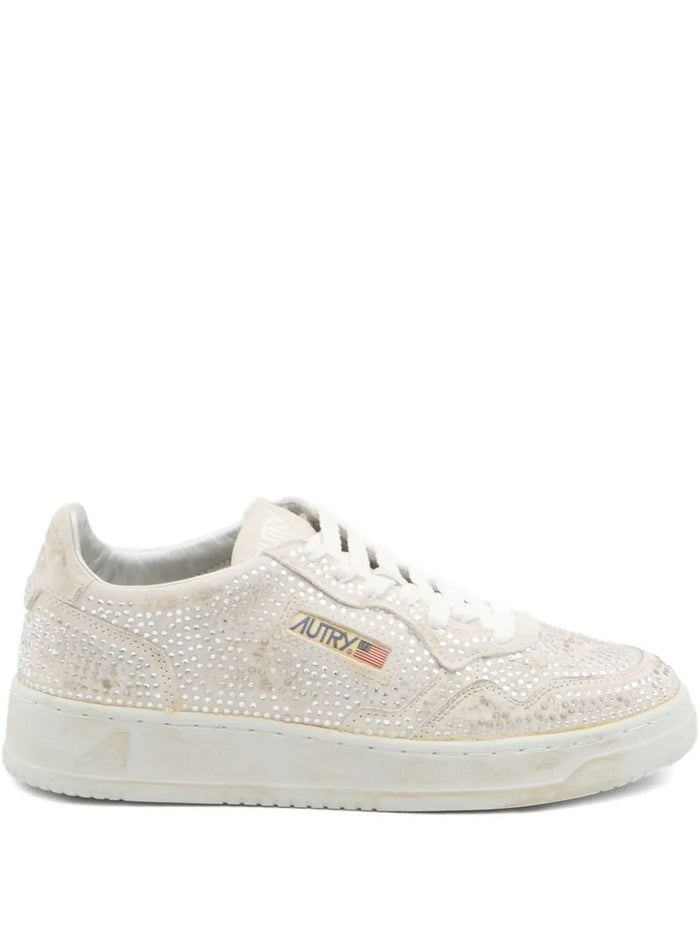Autry Scarpa Bianco Donna Medalist Strass 1