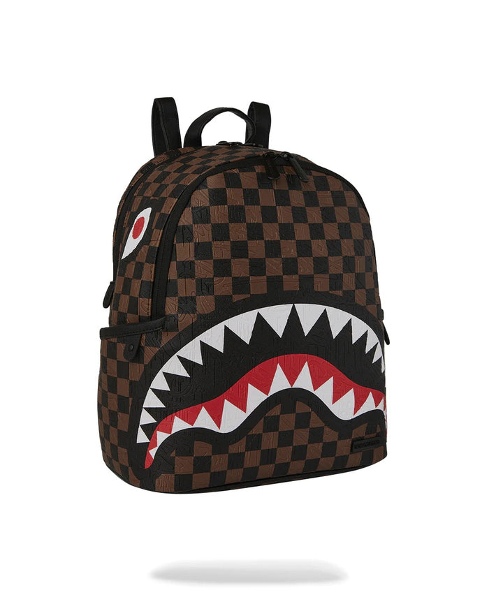 Sprayground Zaino Marrone-Nero Uomo Check 2 Emboss Savage 2
