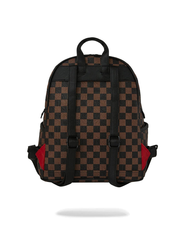 Sprayground Zaino Marrone-Nero Uomo Check 2 Emboss Savage 4