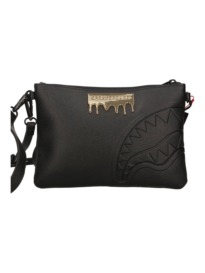 Sprayground Pochette Placca Logo Uomo Nero 1