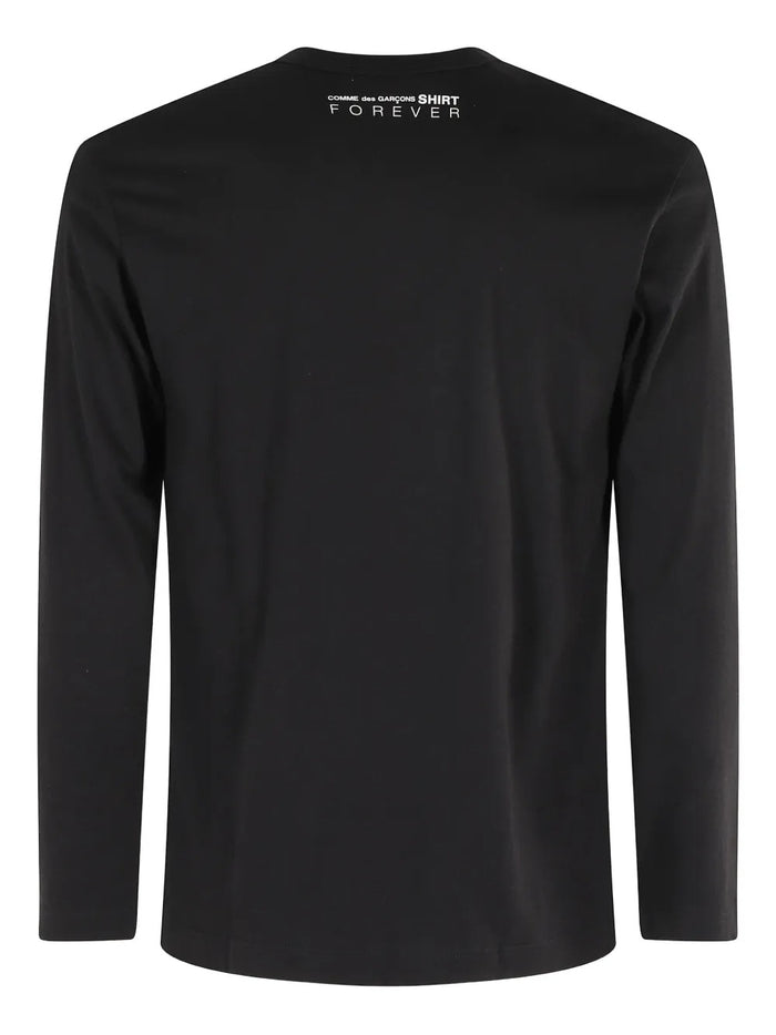 Comme Des Garcons Shirt T-Shirt Nero Uomo Maniche Lunghe 2