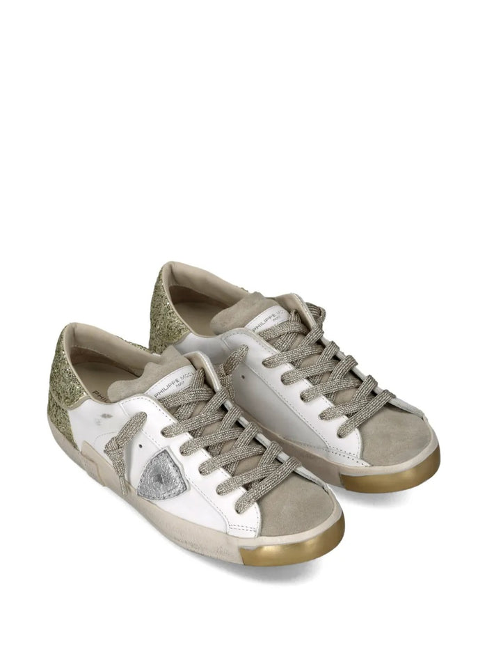 Philippe Model Sneakers Bianco-Argento Donna PRSX 3