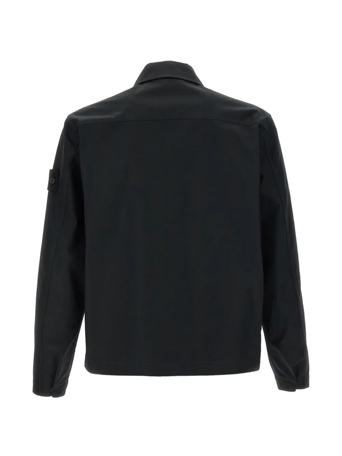 Stone Island Men's Black Zip Overshirt 2