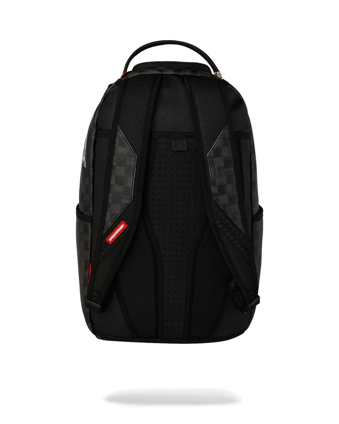 Sprayground Zaino Grigio-Nero Uomo Scribble Shark 4