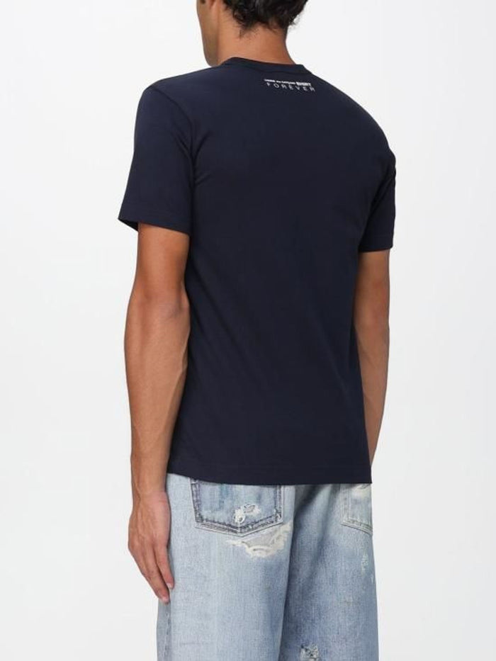 Comme Des Garcons Shirt T-Shirt Blu Uomo Maniche Corte 2