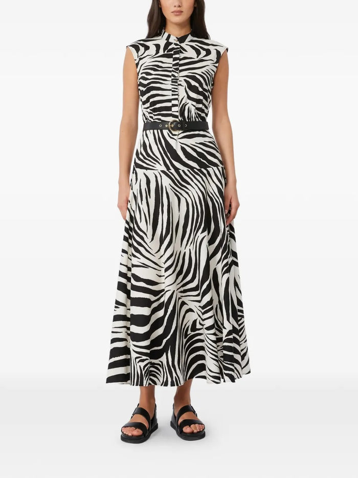 Max Mara Abito Bianco-Nero Donna Zebrato 3