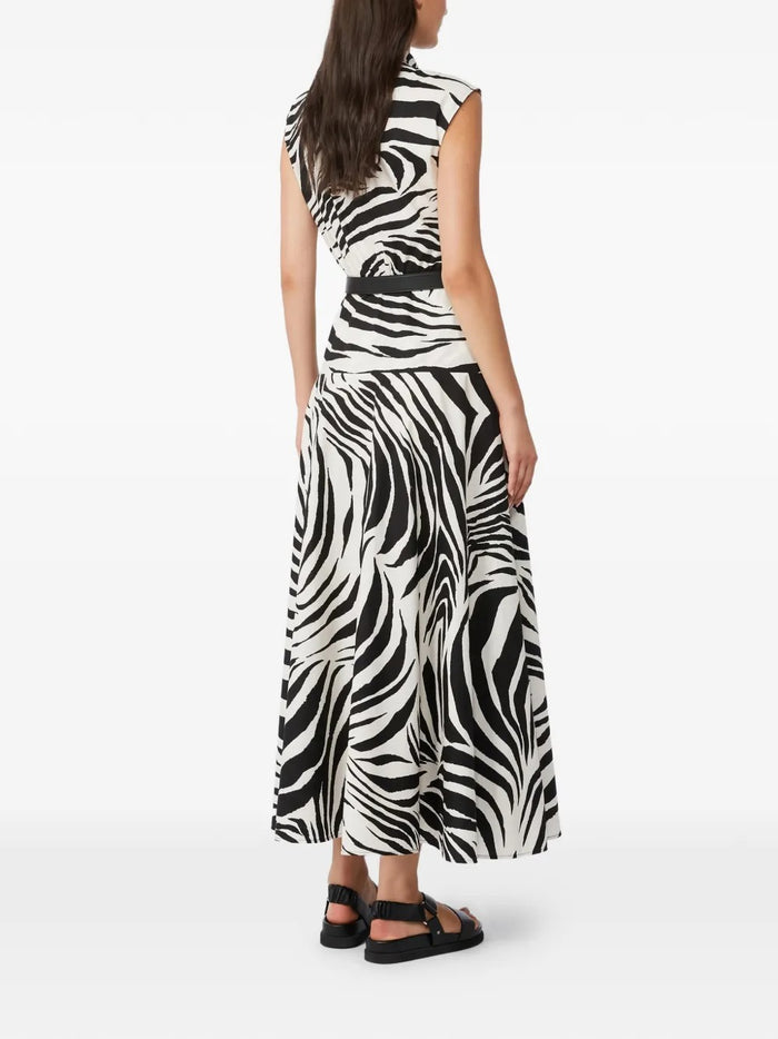 Max Mara Abito Bianco-Nero Donna Zebrato 2