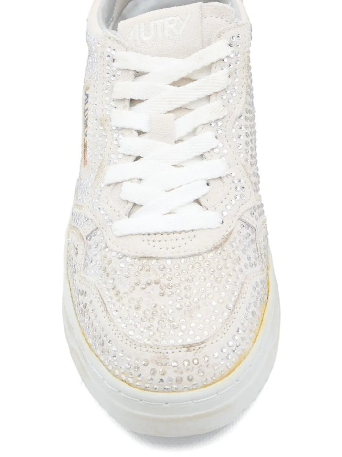 Autry Scarpa Bianco Donna Medalist Strass 4