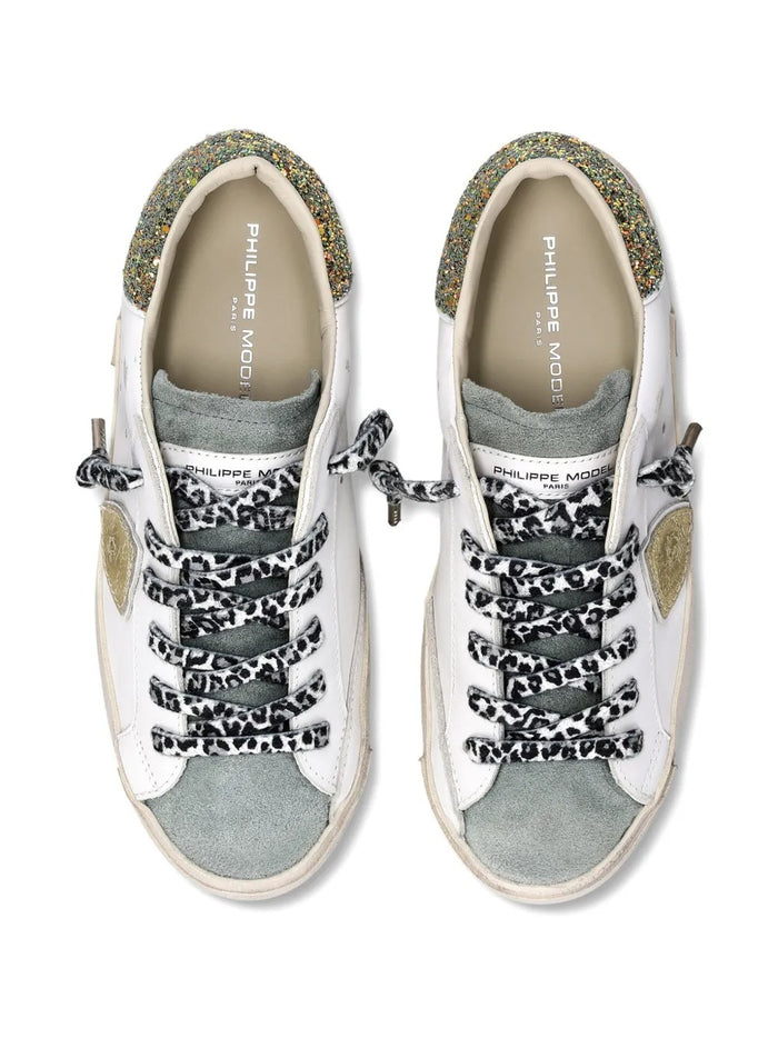 Philippe Model Sneakers Bianco-Oro Donna PRSX 4