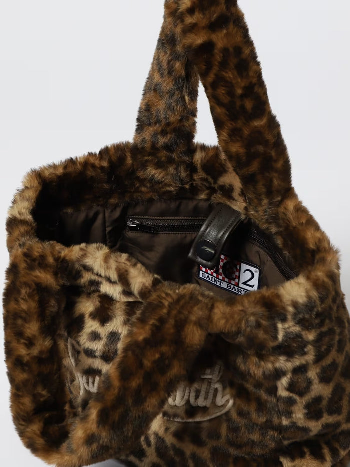 Mc2 Saint Barth Damen-Tasche Colette aus weichem Fell, braun 3