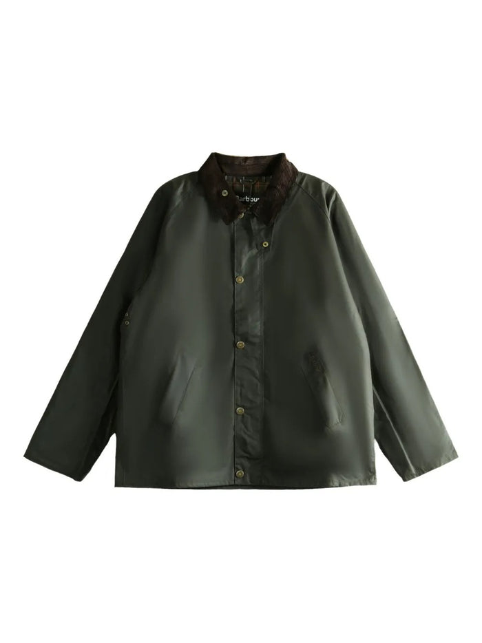 Barbour Giubbotto Verde Uomo Tracker Waxed 1