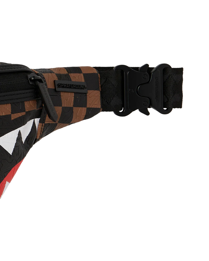 Sprayground Marsupio Marrone-Nero Uomo Check 2 Emboss 3