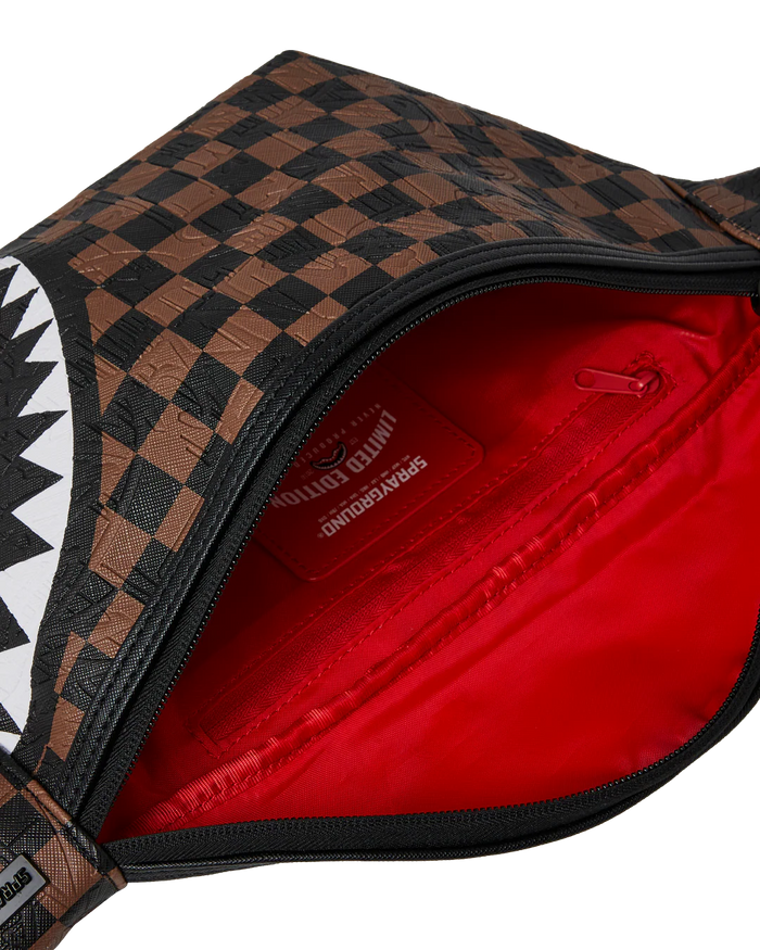 Sprayground Marsupio Marrone-Nero Uomo Check 2 Emboss 4