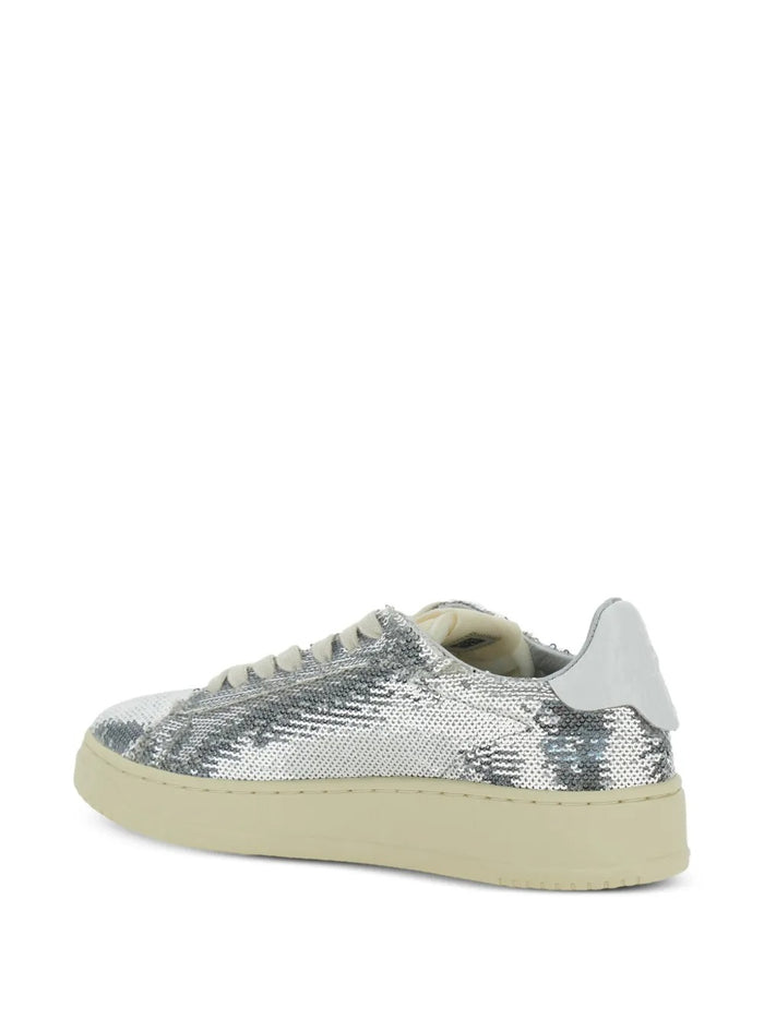 Autry Scarpe Argento Donna Medalist Paillettes 3