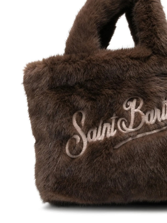 Mc2 Saint Barth Borsa Marrone Donna Vanity Soft Fur Mini 4