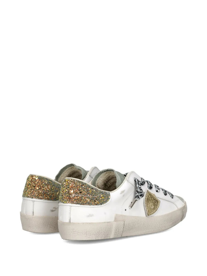 Philippe Model Sneakers Bianco-Oro Donna PRSX 3