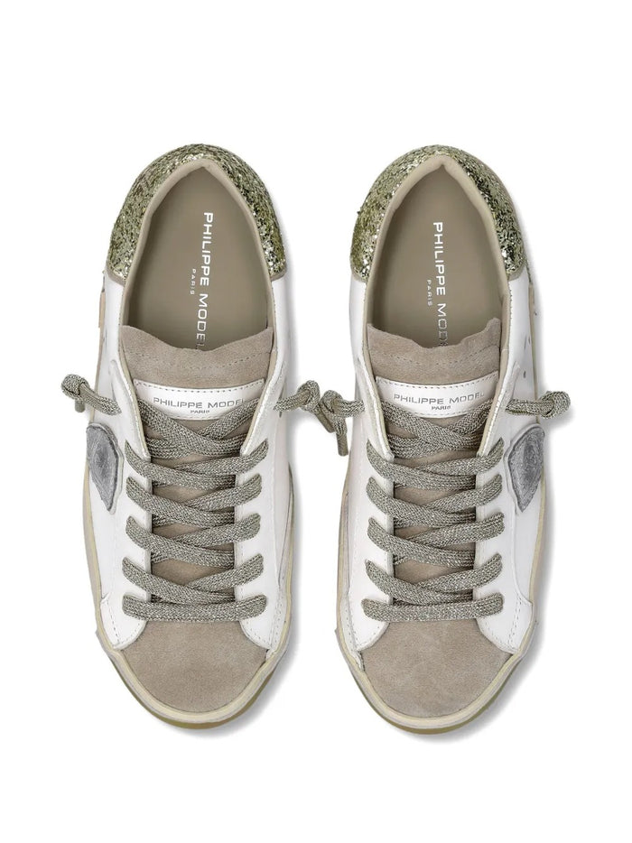 Philippe Model Sneakers Bianco-Argento Donna PRSX 5