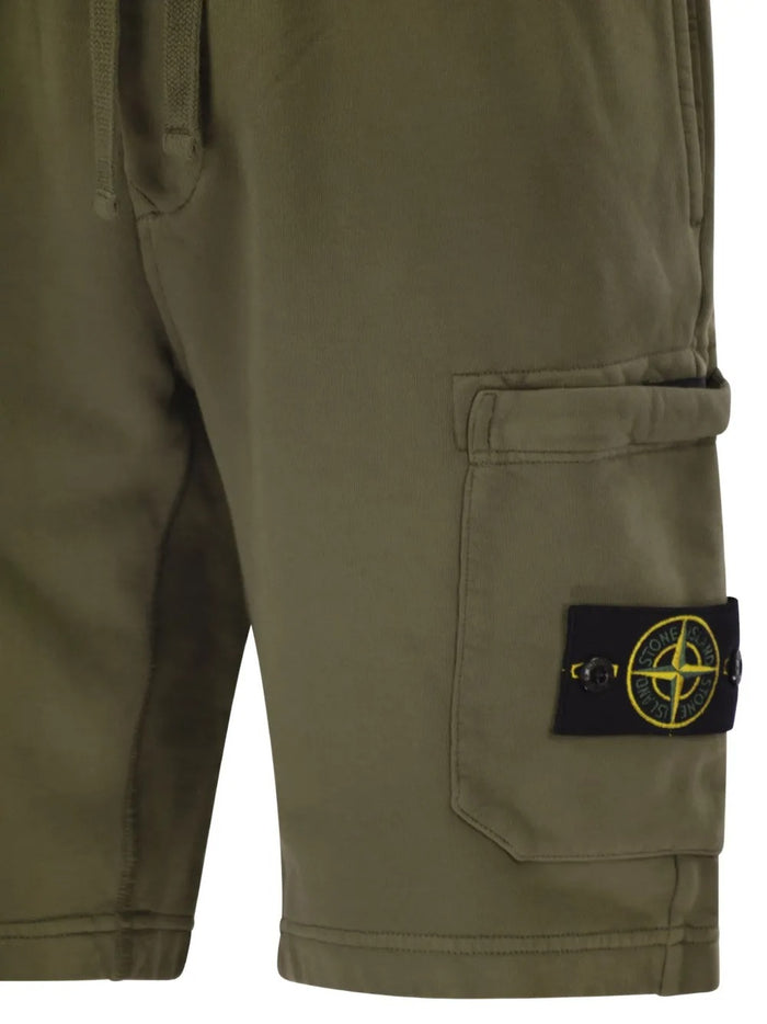 Stone Island Short Verde Uomo Cargo 4