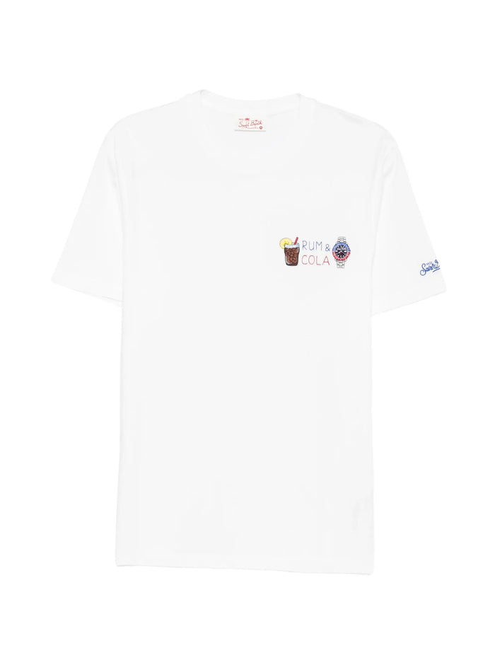 Mc2 Saint Barth T-Shirt Rum Cola Watch Herren Weiß 1