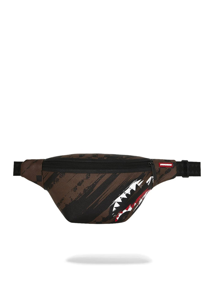 Sprayground Marsupio Smeared Grunge Uomo Marrone 1