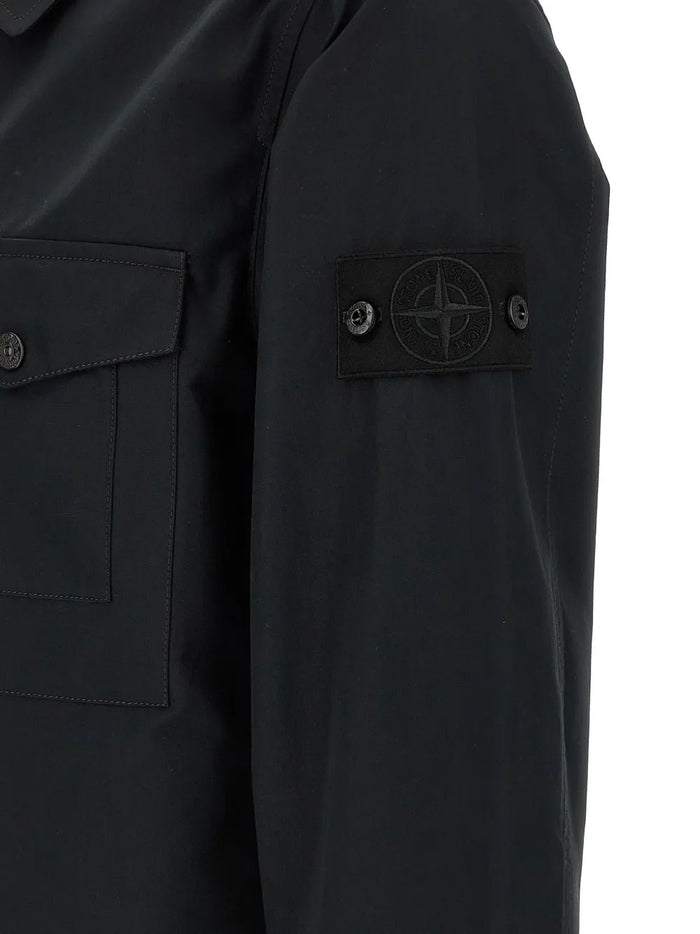 Stone Island Men's Black Zip Overshirt 5