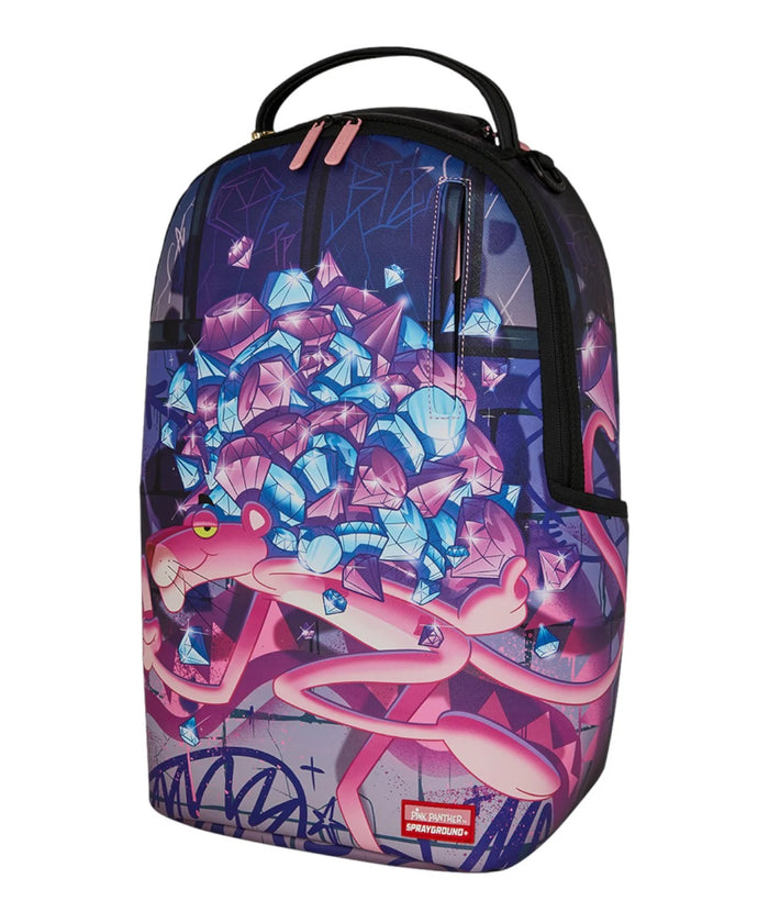 Sprayground Zaino Rosa-Nero Uomo Pink Panther Diamond Heist 2