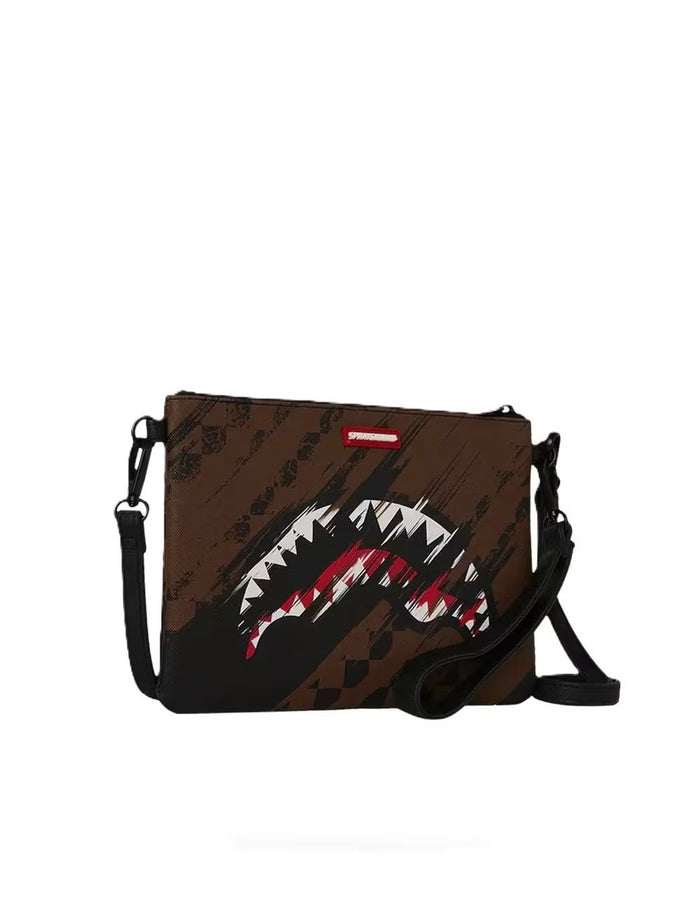Sprayground Pochette Smeared Grunge Uomo Marrone 2