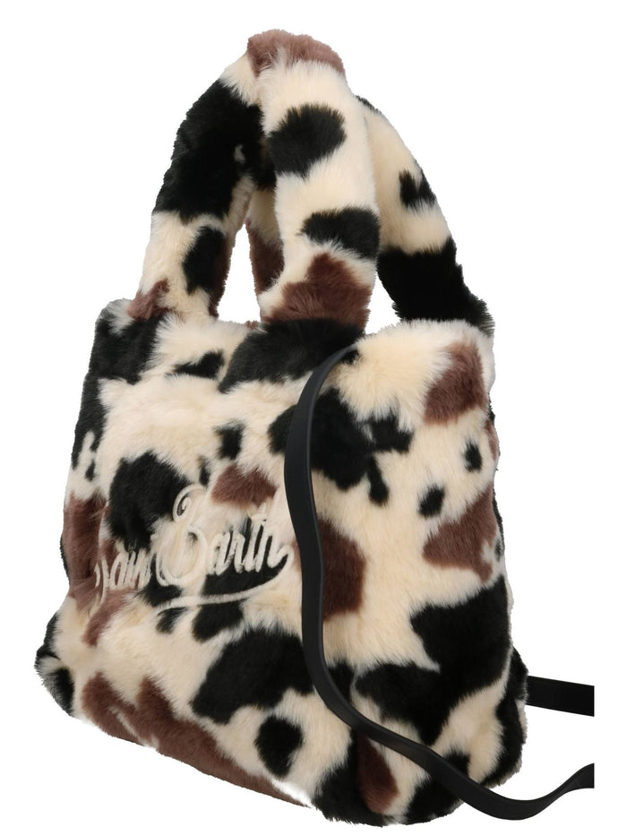 Mc2 Saint Barth Borsa Beige-Marrone Donna Colette Soft Fur 2