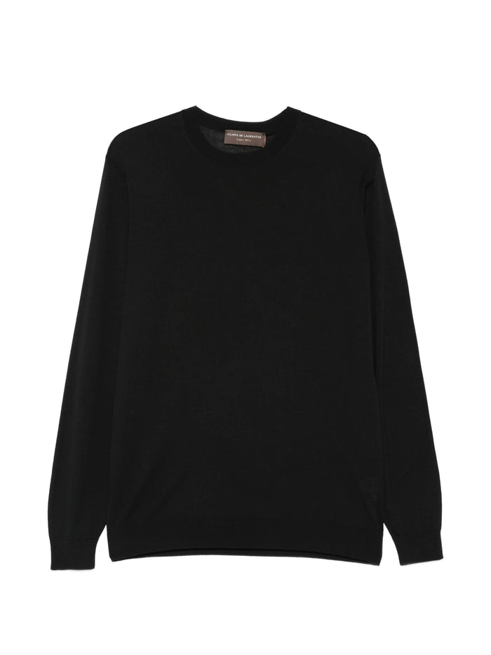 Filippo De Laurentis Maglia Scollo Tondo Uomo Nero 1