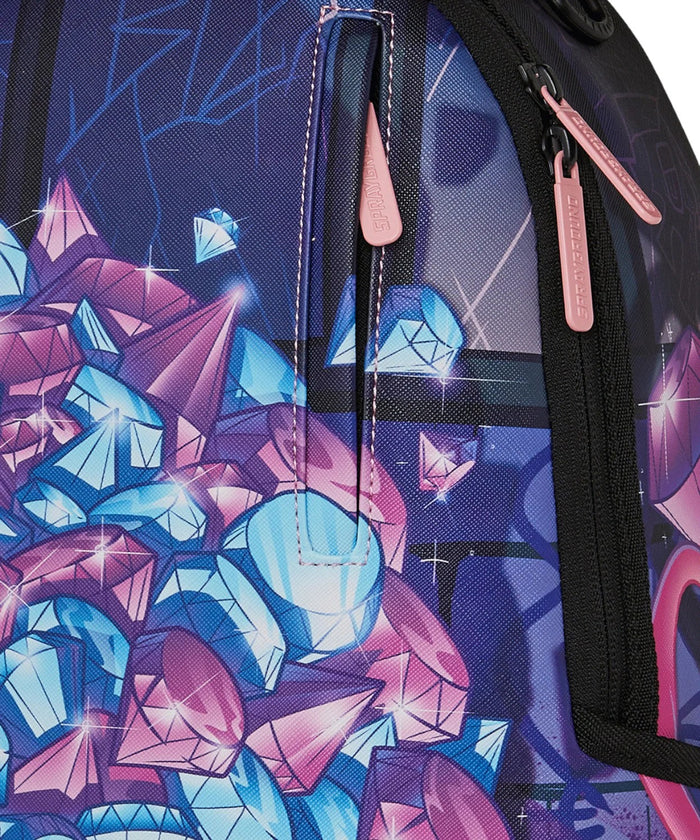 Sprayground Zaino Rosa-Nero Uomo Pink Panther Diamond Heist 5