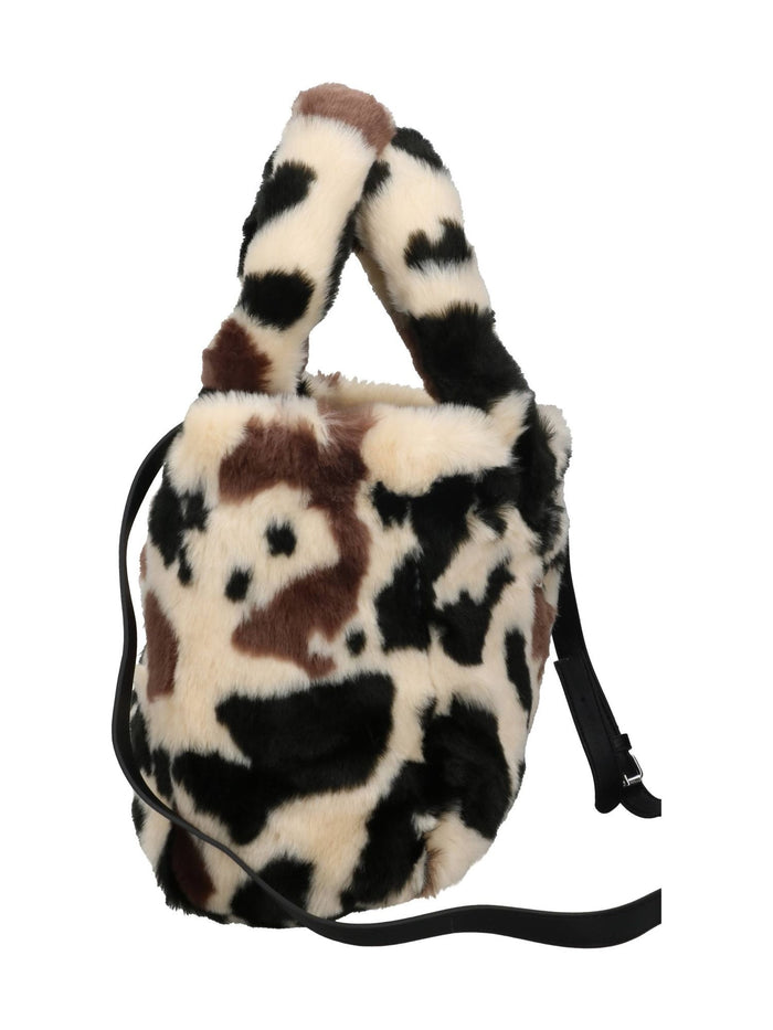 Mc2 Saint Barth Borsa Beige-Marrone Donna Colette Soft Fur 3