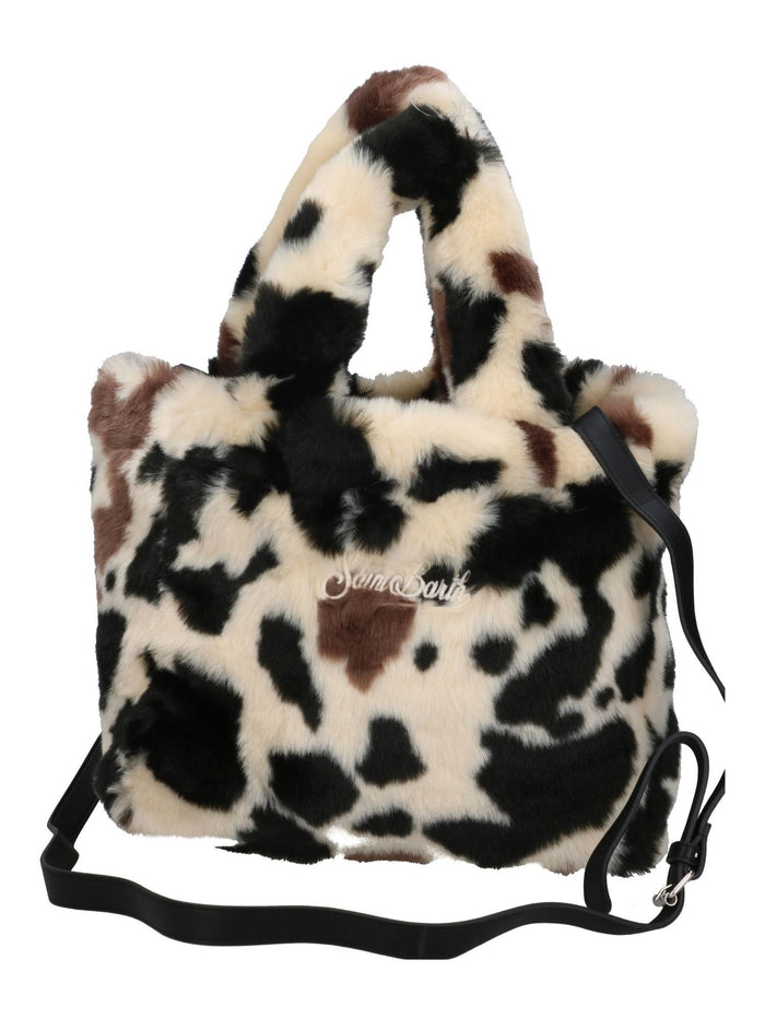 Mc2 Saint Barth Borsa Beige-Marrone Donna Colette Soft Fur 4