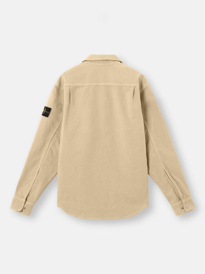 Stone Island Giacca-Camicia Beige Uomo Maxi Tasca 2