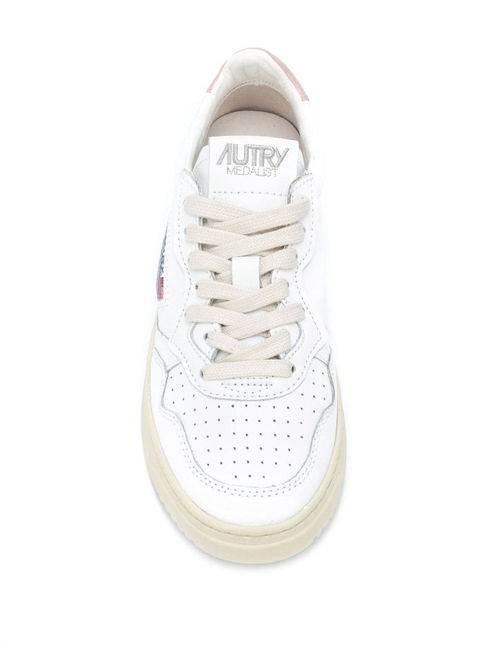 Autry Scarpa Bianco Rosa Donna Medalist Low 4